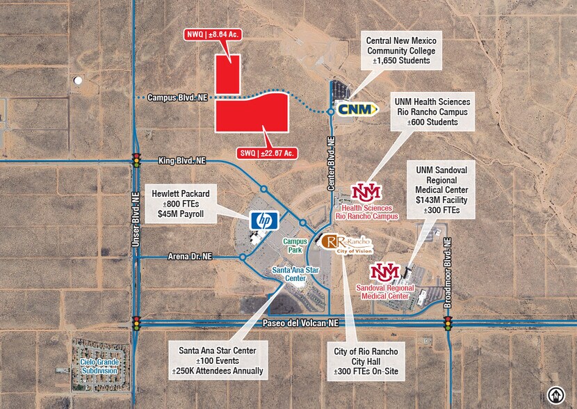 Campus Blvd NE Blvd, Rio Rancho, NM à vendre - Photo de l’immeuble – Image 2 sur 3
