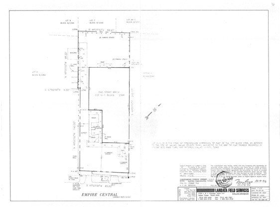 2043 Empire Central Dr, Dallas, TX à vendre - Plan cadastral – Image 3 sur 14