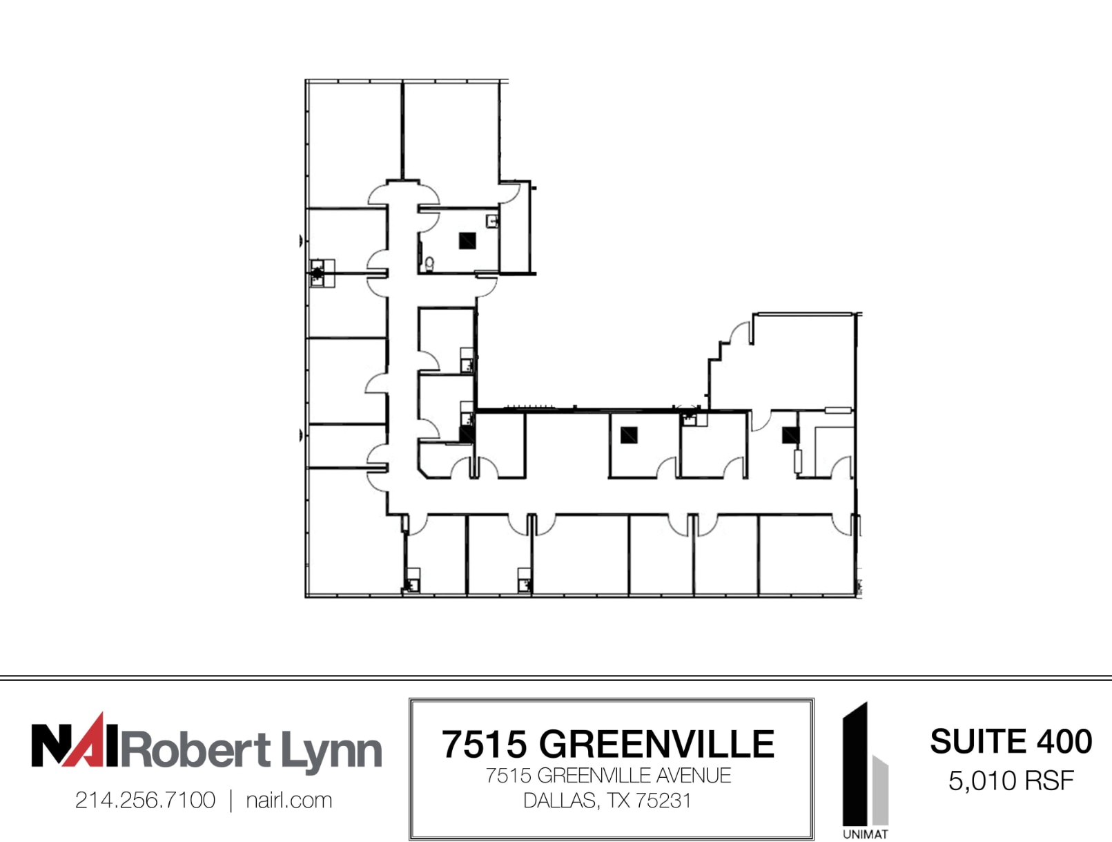 7515 Greenville Ave, Dallas, TX à louer Plan d’étage– Image 1 sur 1