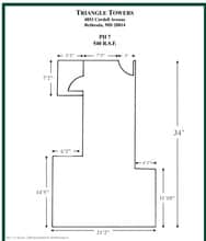 4853 Cordell Ave, Bethesda, MD à louer Plan d’étage– Image 1 sur 1