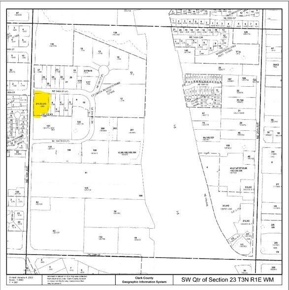 14511 NE 10th Ave, Vancouver, WA à louer - Plan cadastral – Image 1 sur 4