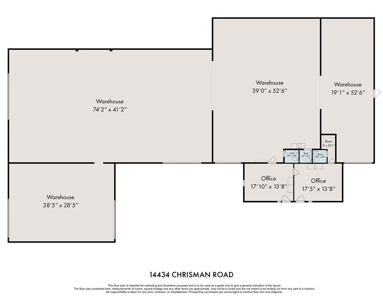 14434 & 14450 Chrisman Road portefeuille de 2 biens à vendre sur LoopNet.fr - Plan d’étage – Image 2 sur 15
