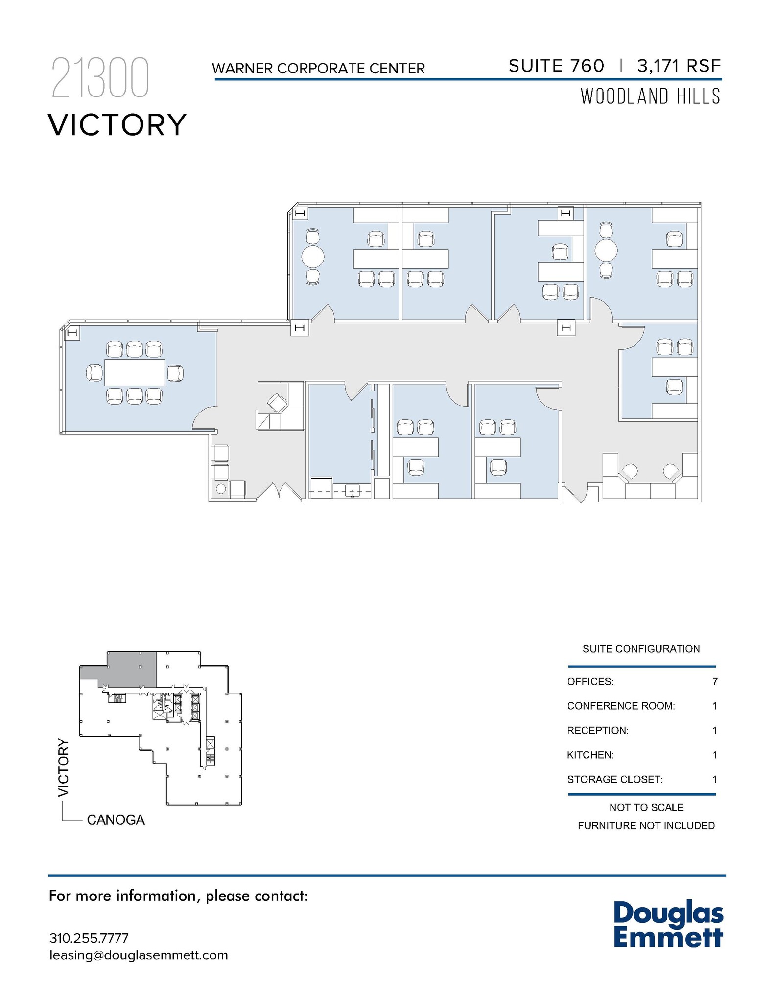 21800 Oxnard St, Woodland Hills, CA à louer Plan d’étage– Image 1 sur 1