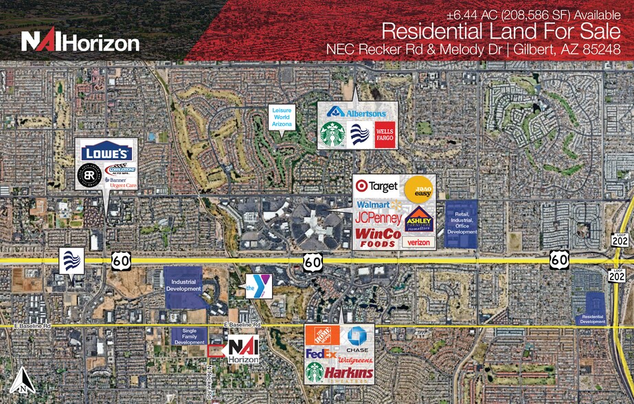 N Recker Rd, Gilbert, AZ à vendre - Photo principale – Image 1 sur 1