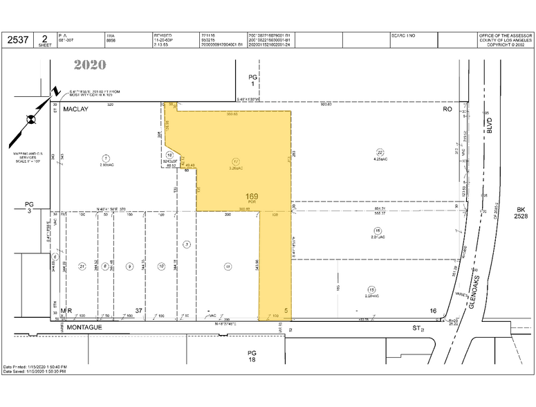 12137 Montague St, Pacoima, CA à louer - Plan cadastral – Image 2 sur 2
