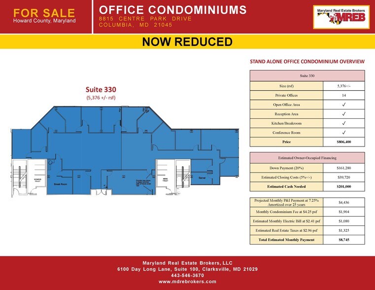 8815 Centre Park Dr, Columbia, MD à vendre - Photo de l’immeuble – Image 2 sur 14