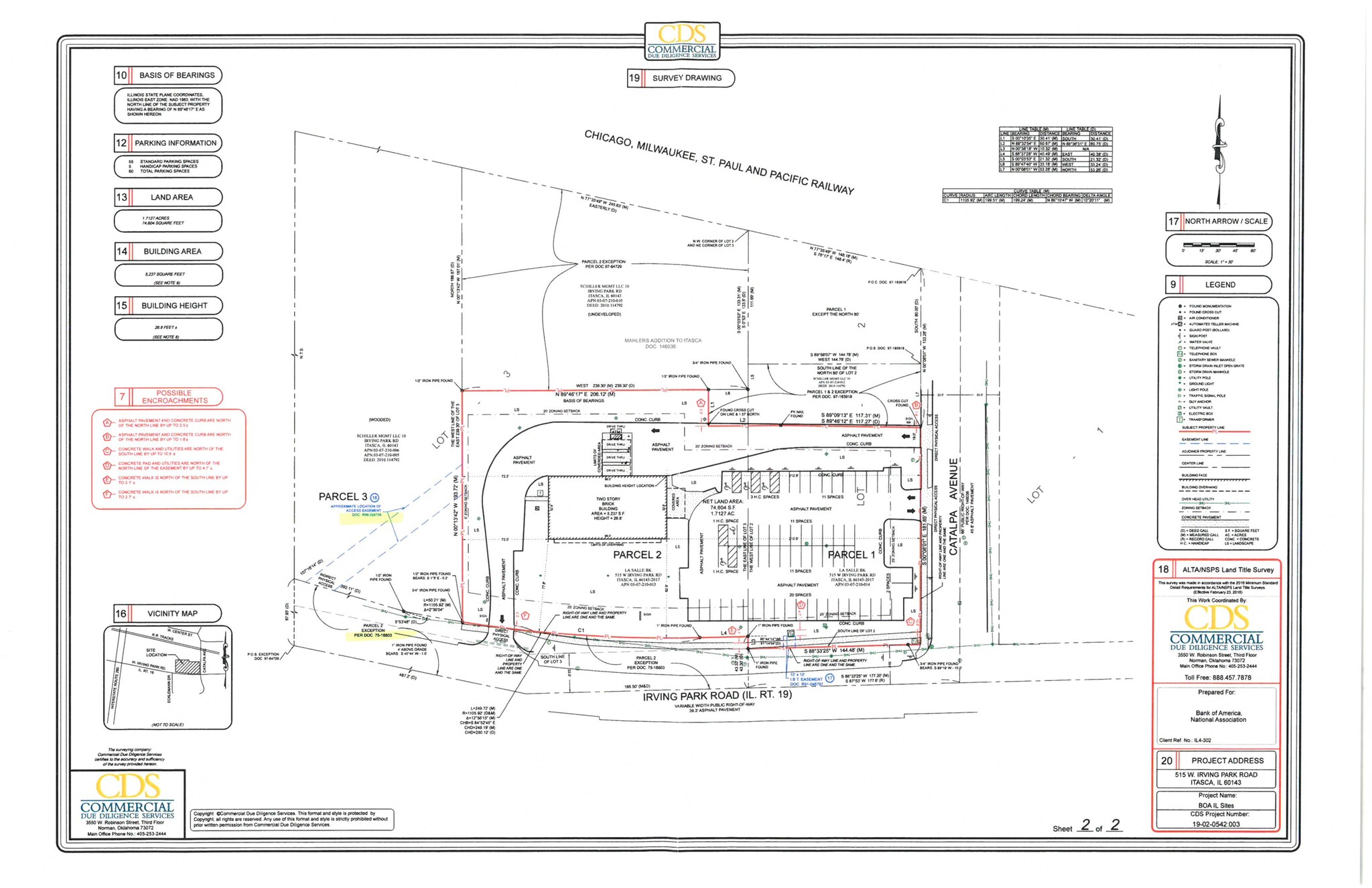 515 W Irving Park Rd, Itasca, IL à louer Plan de site– Image 1 sur 1