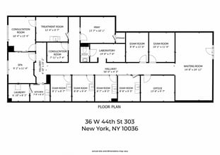 34-36 W 44th St, New York, NY à louer Plan d’étage– Image 1 sur 22