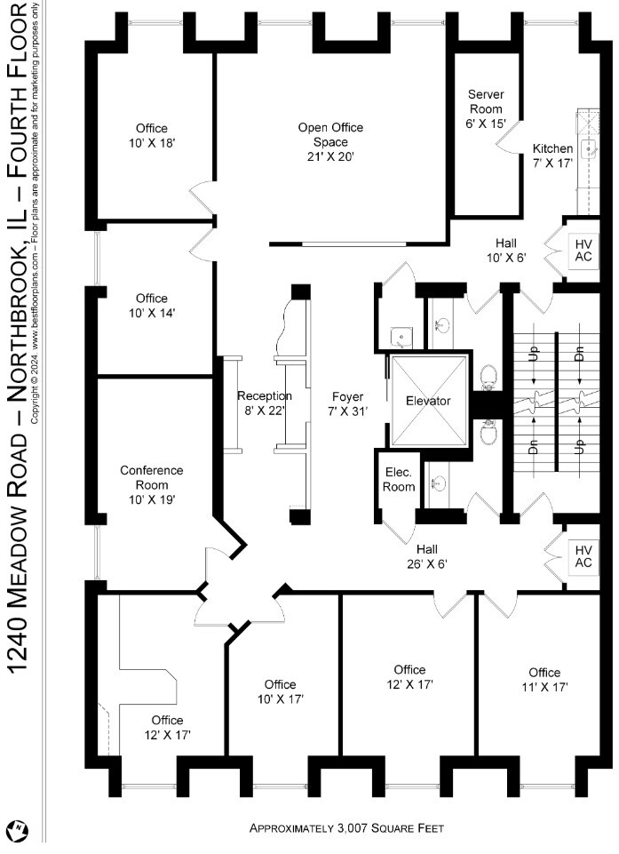 1240 Meadow Rd, Northbrook, IL à louer Plan d’étage– Image 1 sur 9