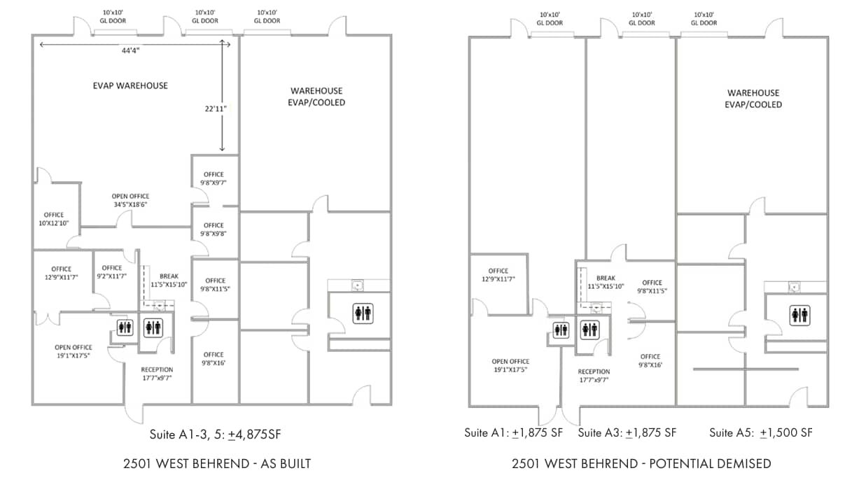 2401 W Behrend Dr, Phoenix, AZ à louer Plan d’étage– Image 1 sur 1
