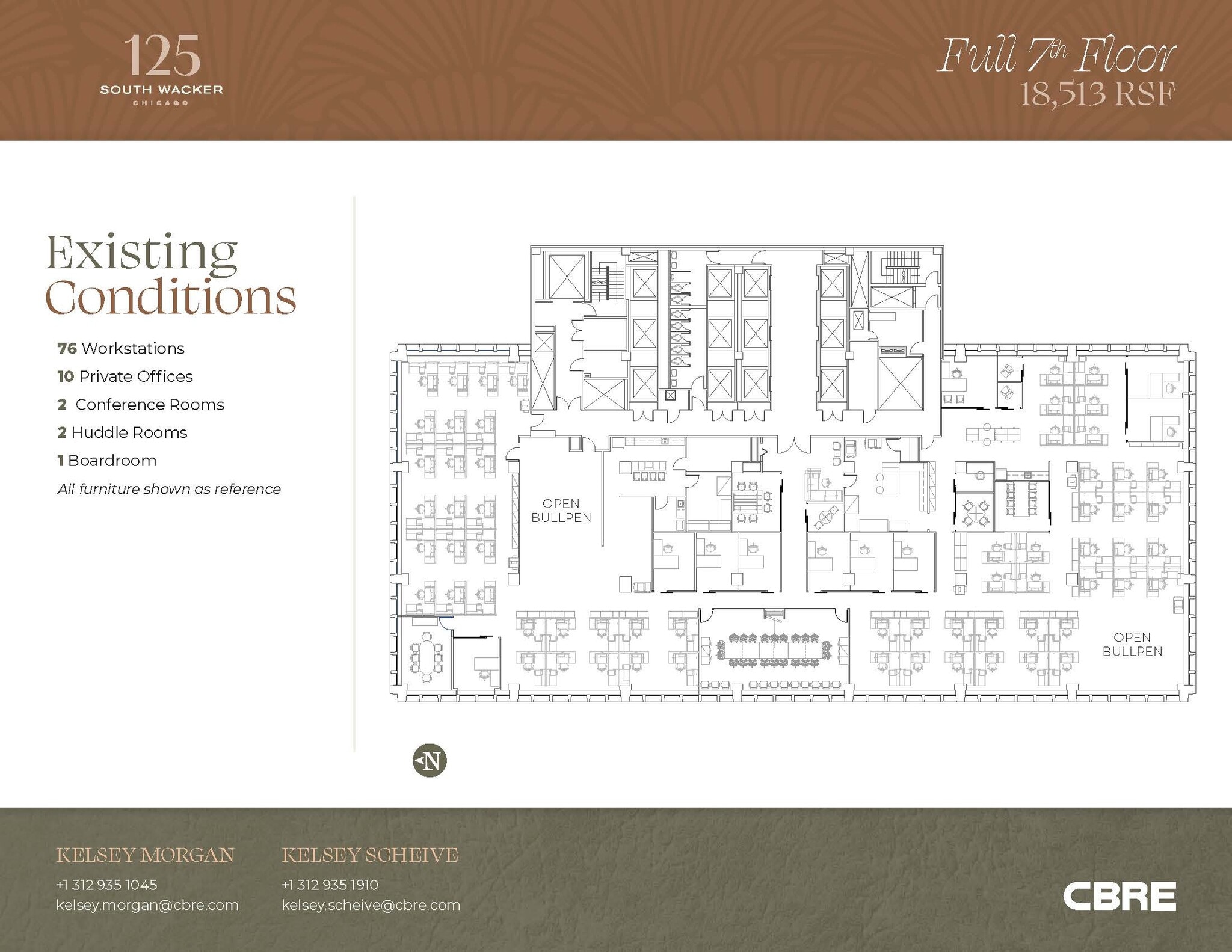 125 S Wacker Dr, Chicago, IL à vendre Plan d’étage– Image 1 sur 1
