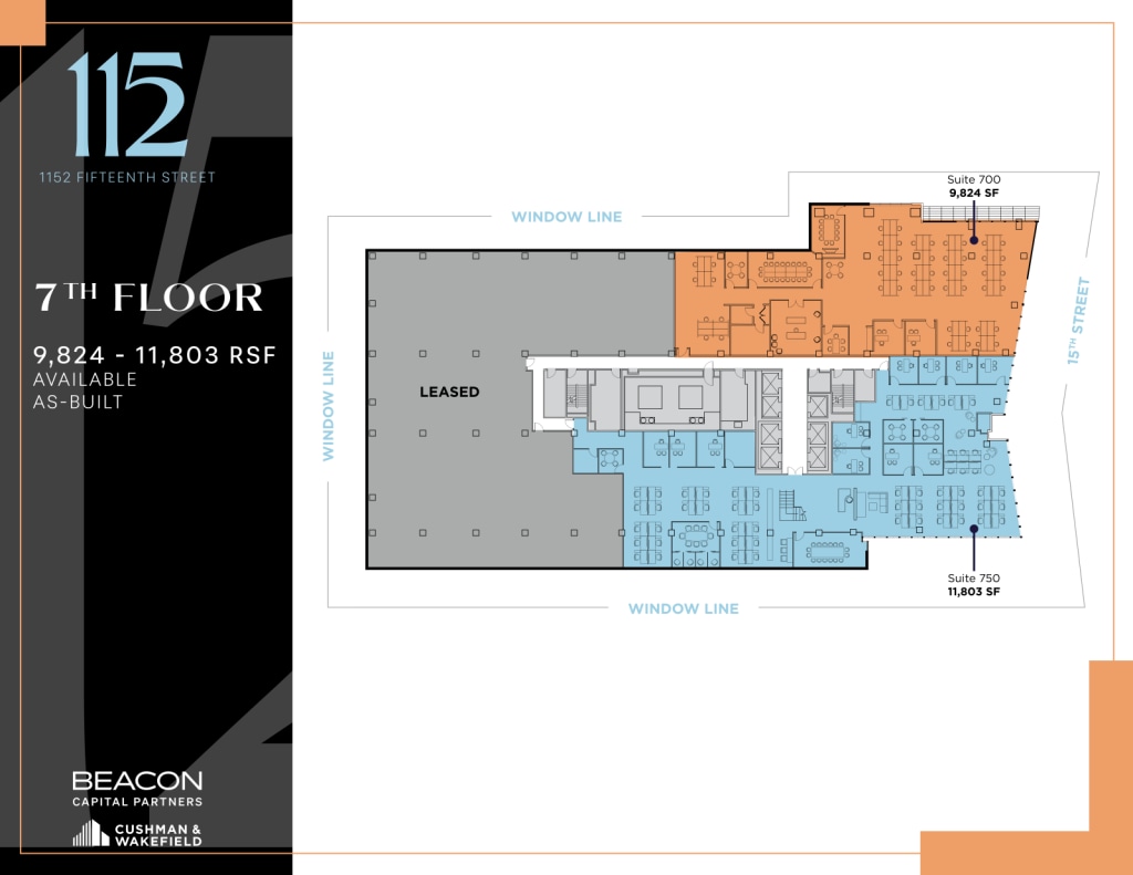 1152 15th St NW, Washington, DC à louer Plan d’étage– Image 1 sur 1