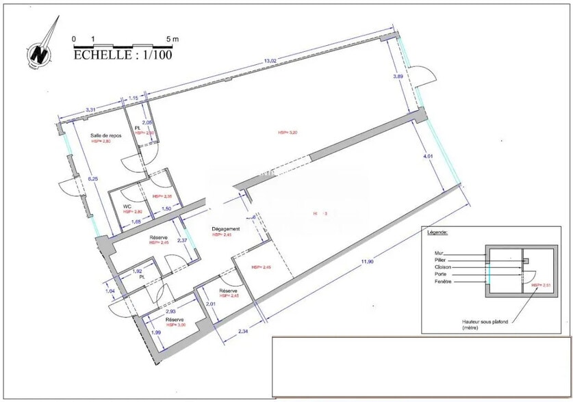 Local commercial dans Colomiers à louer - Plan d’étage – Image 1 sur 1