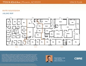 7725 N 43rd Ave, Phoenix, AZ à louer Plan d’étage– Image 2 sur 2