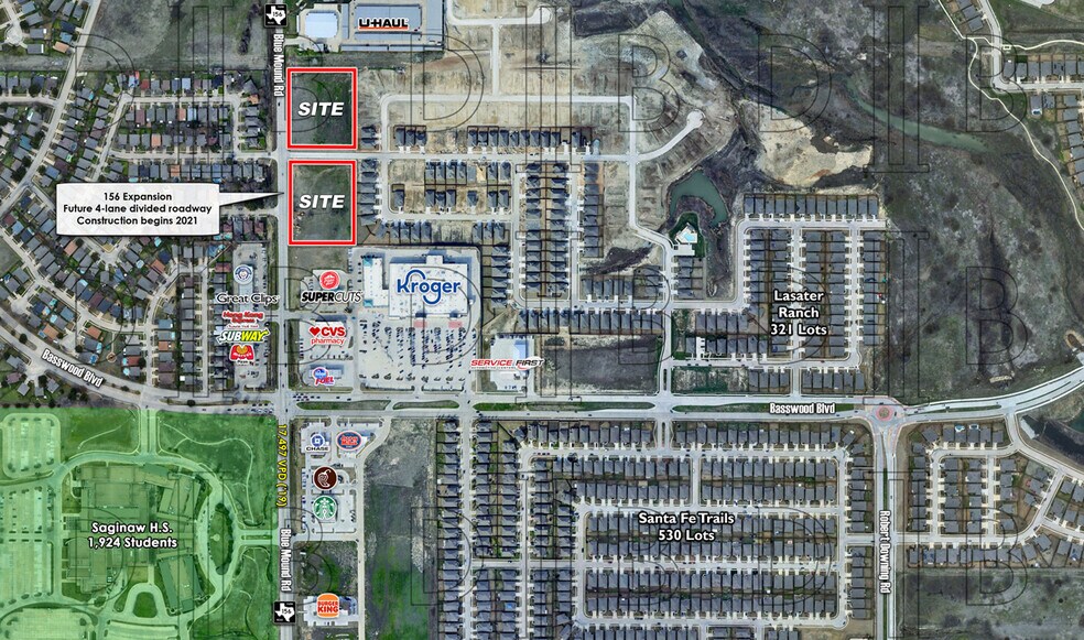Bluemound Rd, Saginaw, TX à vendre - Photo de l’immeuble – Image 3 sur 6