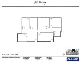 510 Bering Dr, Houston, TX à louer Plan d’étage– Image 1 sur 1