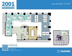 2001 L St NW, Washington, DC à louer Plan d’étage– Image 2 sur 11