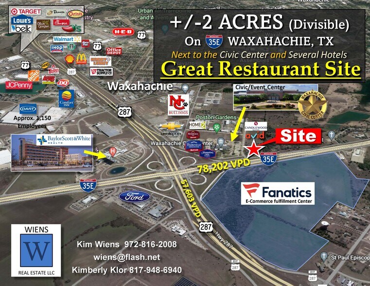 SEC I-35E & Alliance Blvd blvd, Waxahachie, TX à vendre - Aérien – Image 2 sur 5