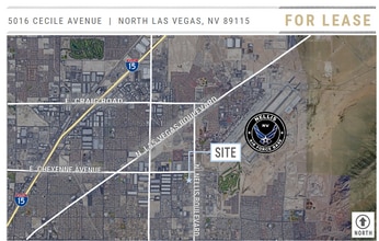 5016 Cecile Ave, Las Vegas, NV - Vue aérienne vue de carte