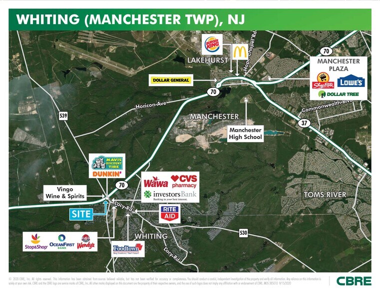 1206 State Highway Route 70, Manchester, NJ à vendre - Aérien – Image 2 sur 3
