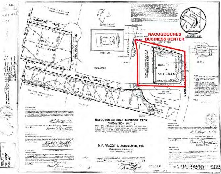 10801-10817 Nacogdoches Rd, San Antonio, TX à louer - Plan cadastral – Image 2 sur 8