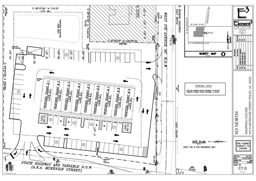 915-947 N McKenzie St, Foley, AL à louer - Plan de site – Image 3 sur 3