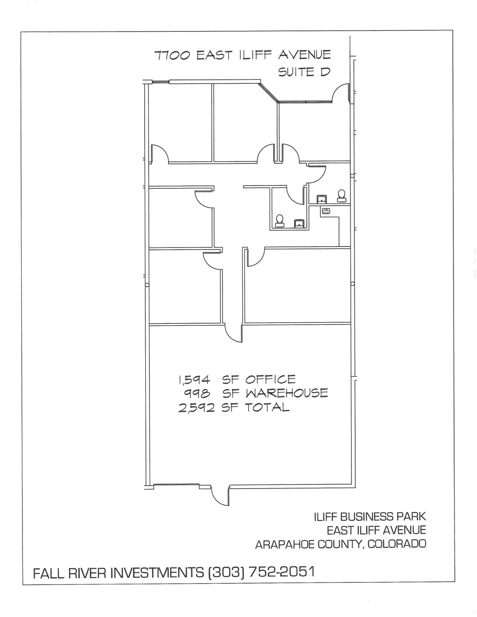 7700 E Iliff Ave, Denver, CO à louer Plan de site– Image 1 sur 1