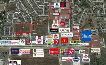 Latham Drive, Warner Robins, GA - Vue aérienne vue de carte