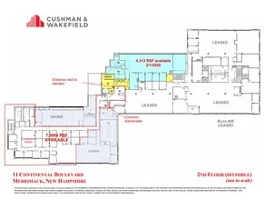 11 Continental Blvd, Merrimack, NH à louer Plan d’étage– Image 1 sur 1