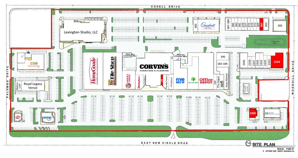 1525-1555 E New Circle Rd, Lexington, KY à louer - Plan de site – Image 2 sur 45