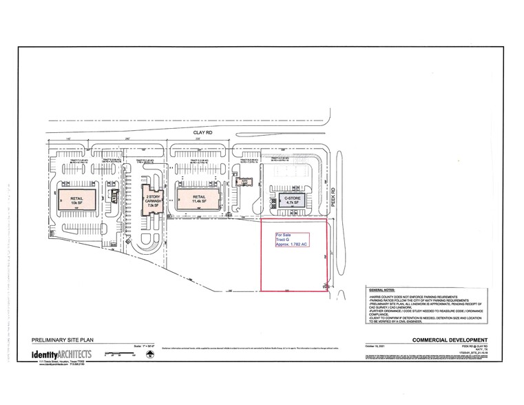 Peek Rd, Katy, TX à vendre - Plan de site – Image 2 sur 2