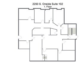 2250 S Oneida St, Denver, CO à louer Plan d’étage– Image 1 sur 1
