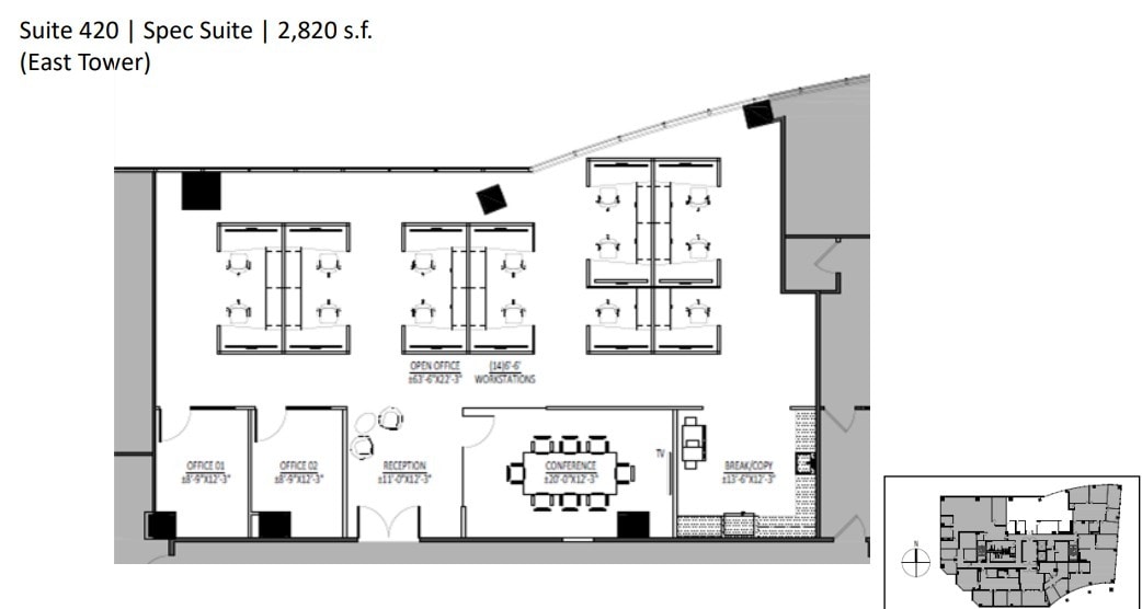 5000 Birch St, Newport Beach, CA à louer Plan d’étage– Image 1 sur 1