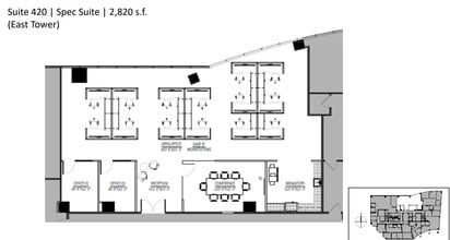 5000 Birch St, Newport Beach, CA à louer Plan d’étage– Image 1 sur 1