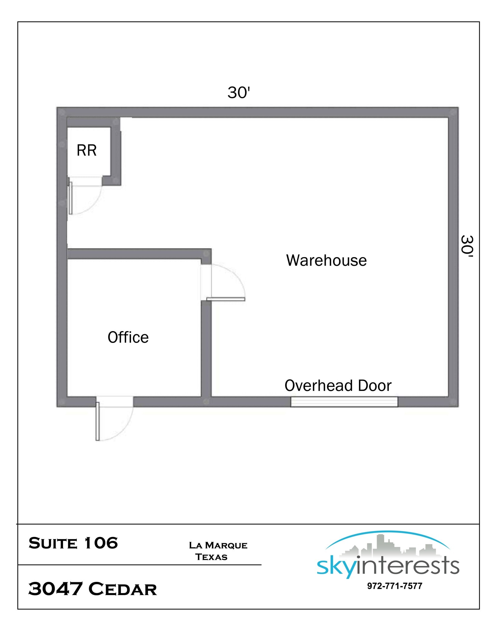3047 Cedar Dr, La Marque, TX à louer Plan de site– Image 1 sur 1