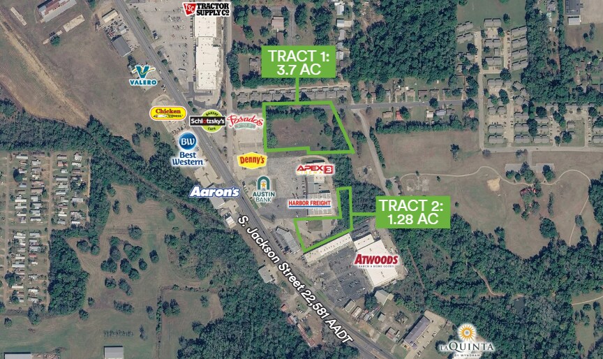 1700 S Jackson St, Jacksonville, TX à vendre - Photo principale – Image 1 sur 2
