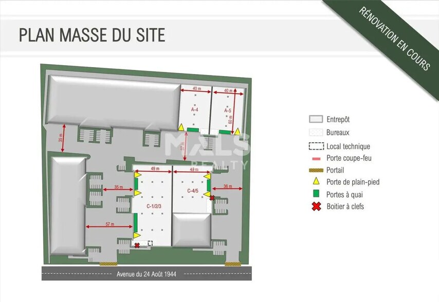 Local d’activités dans Corbas à louer - Plan de site – Image 3 sur 3