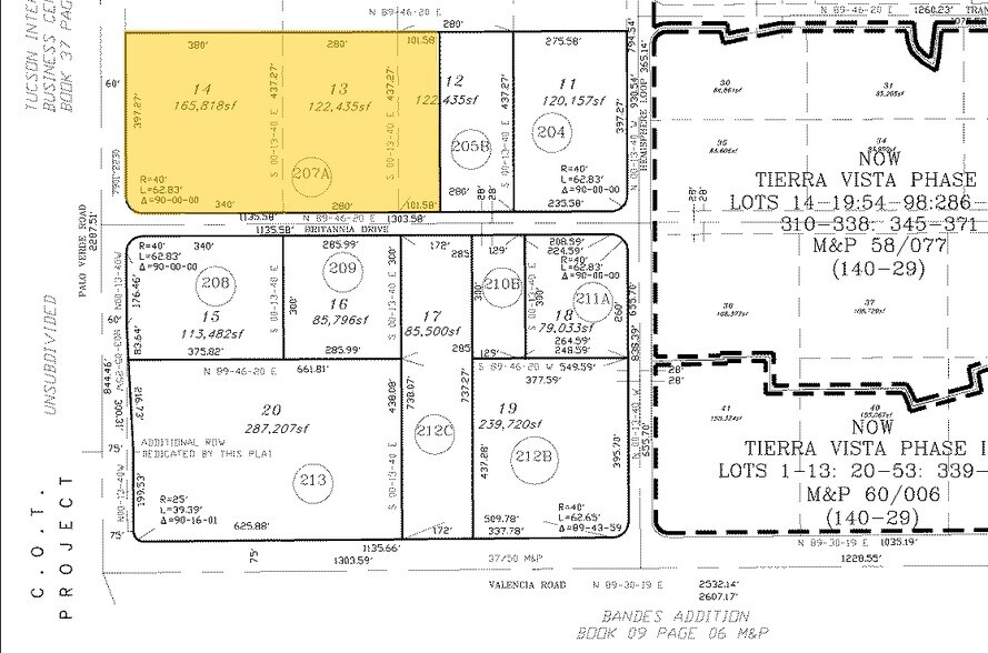 3601 E Britannia Dr, Tucson, AZ à vendre - Plan cadastral – Image 3 sur 17