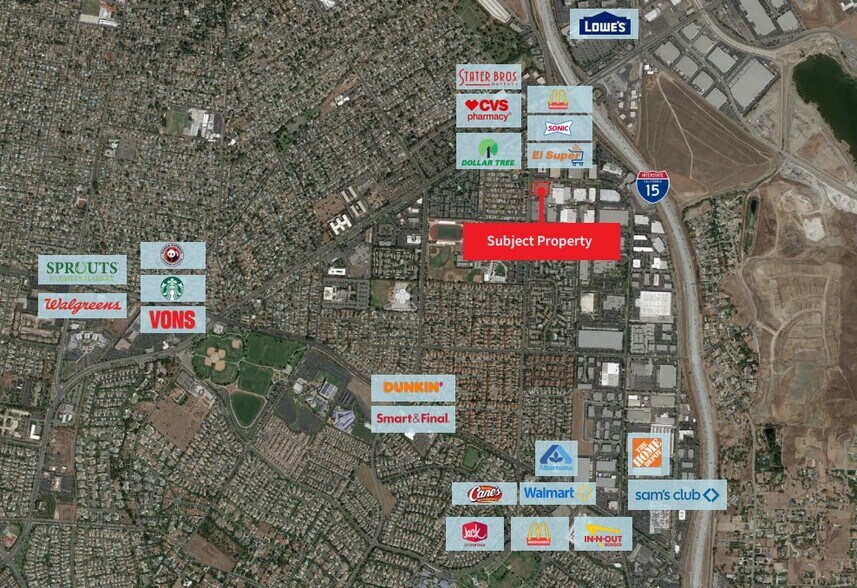 SEC California Ave & Rimpau Ave, Corona, CA à vendre - Aérien – Image 2 sur 4