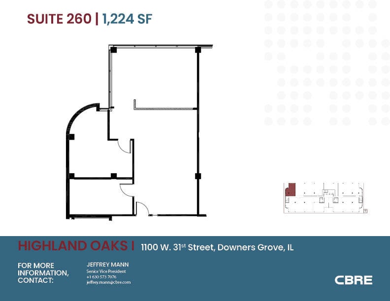 1100 W 31st St, Downers Grove, IL à louer Plan d’étage– Image 1 sur 1