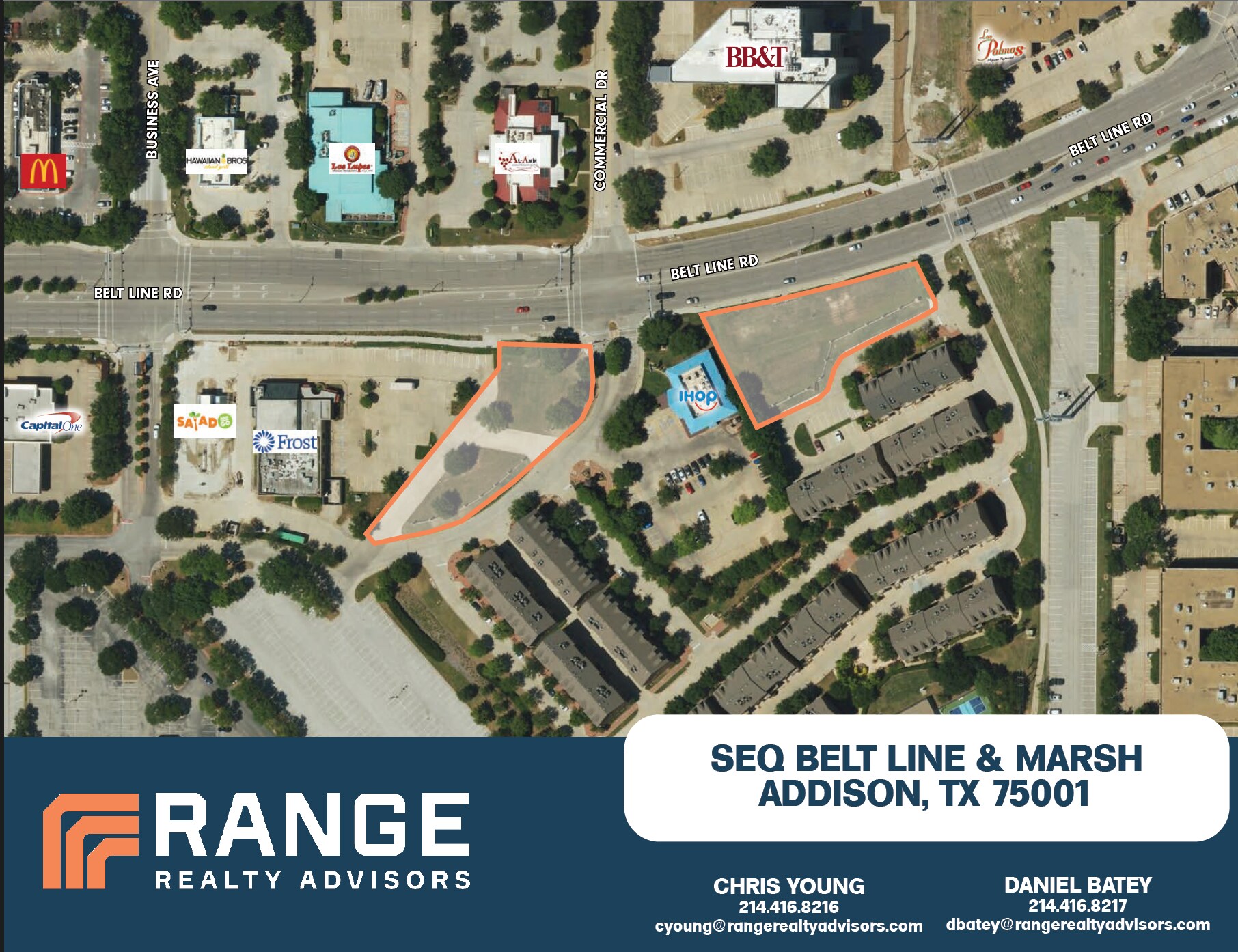 SEQ Marsh Lane & Belt Line Rd, Addison, TX à vendre Aérien– Image 1 sur 2