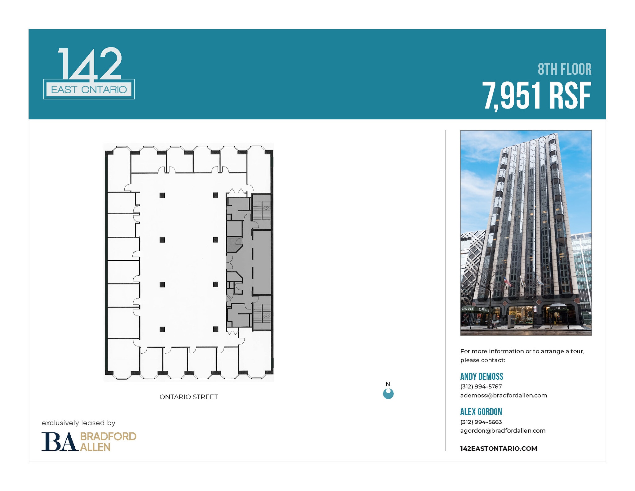 142 E Ontario St, Chicago, IL à louer Plan d’étage– Image 1 sur 1