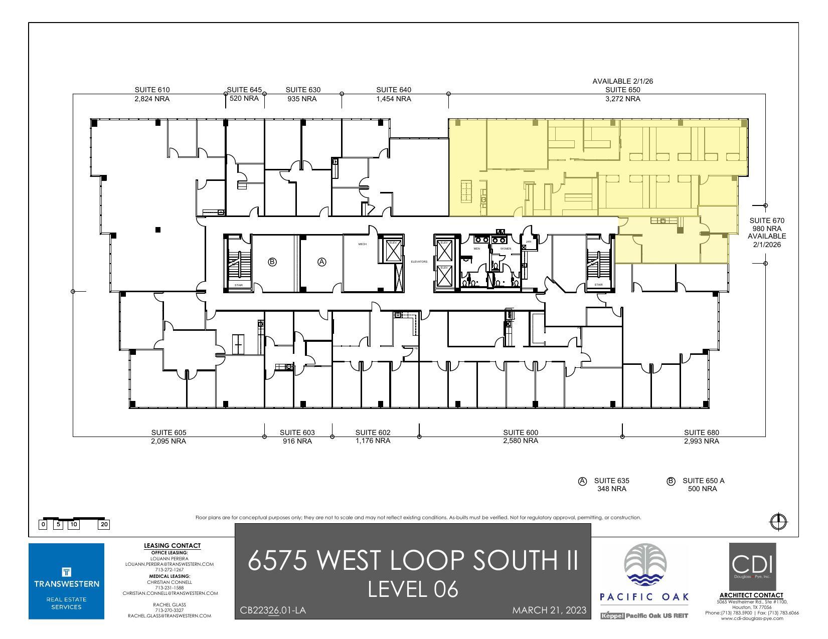 6575 West Loop South, Bellaire, TX à louer Plan d’étage– Image 1 sur 1
