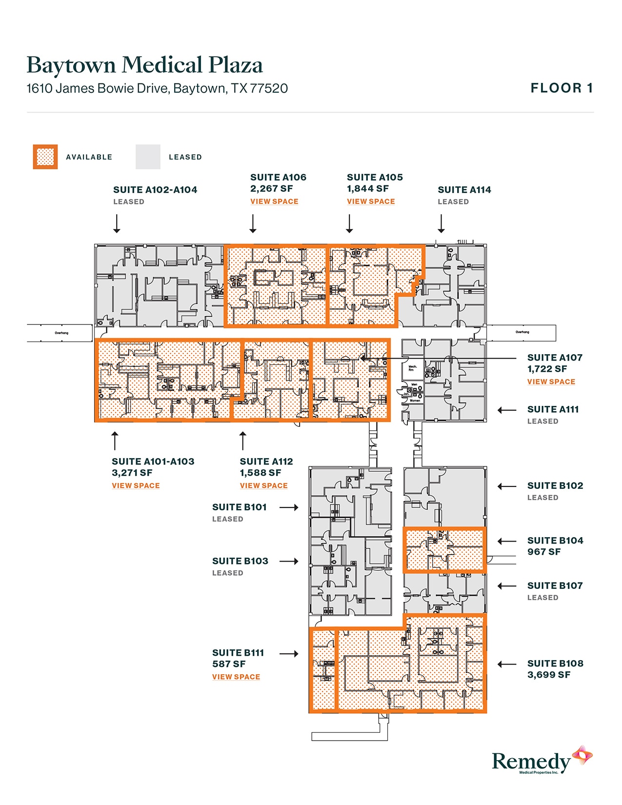 1610 James Bowie Dr, Baytown, TX à louer Plan d’étage– Image 1 sur 2