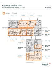 1610 James Bowie Dr, Baytown, TX à louer Plan d’étage– Image 1 sur 2
