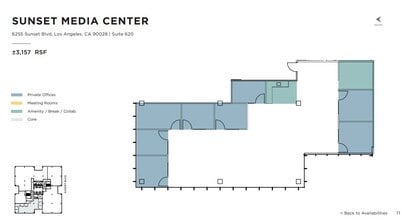 6255 W Sunset Blvd, Los Angeles, CA à louer Plan d’étage– Image 1 sur 1