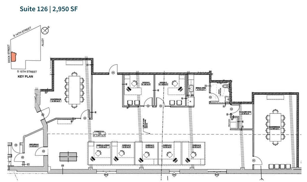 125 S 14th St, Richmond, VA à louer Plan d’étage– Image 1 sur 1