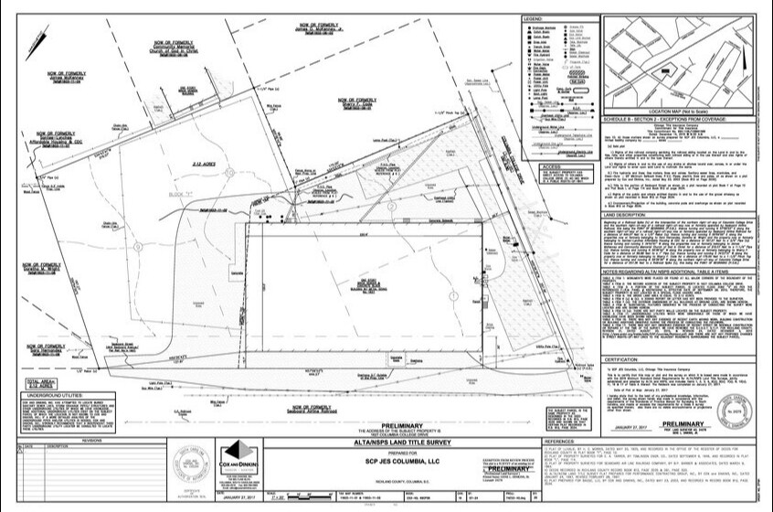 1627 Columbia College Dr, Columbia, SC à vendre - Plan de site – Image 3 sur 3