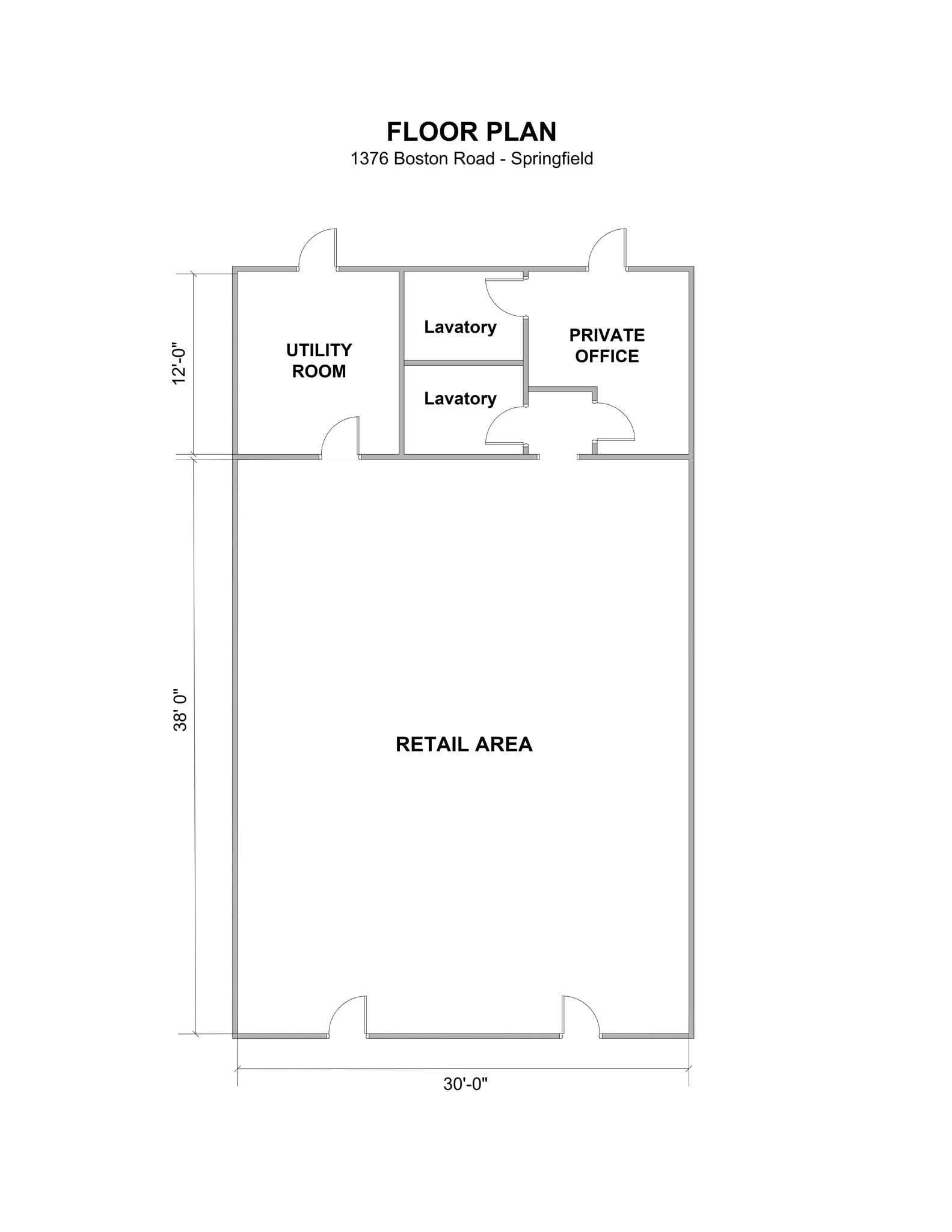 1376 Boston Rd, Springfield, MA à louer Plan de site– Image 1 sur 1