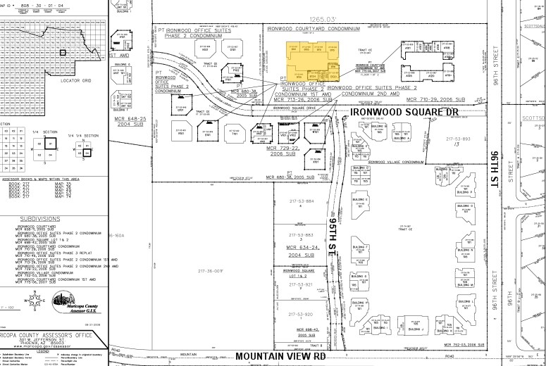 9500 E Ironwood Square Dr, Scottsdale, AZ à louer - Plan cadastral – Image 3 sur 12